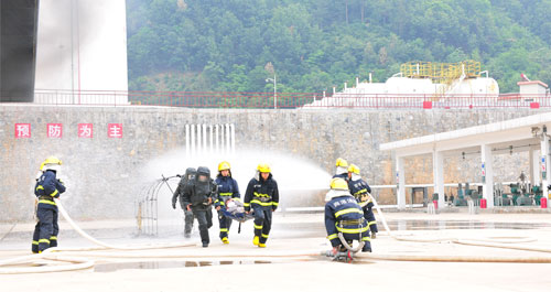 防空防災(zāi)演練進(jìn)行時(shí)
