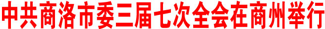 中共商洛市委三屆七次全會在商州舉行
