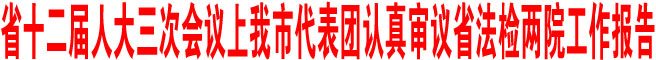 商洛市代表團認真審議省法檢兩院工作報告