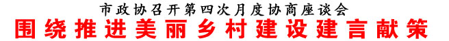 圍繞推進美麗鄉村建設建言獻策