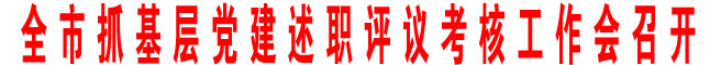 全市抓基層黨建述職評議考核工作會召開